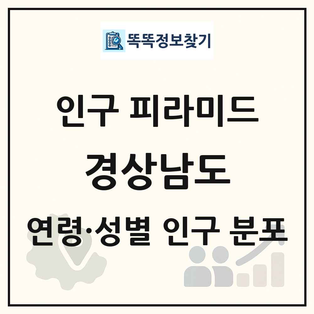 경상남도 인구 피라미드 링크 그림